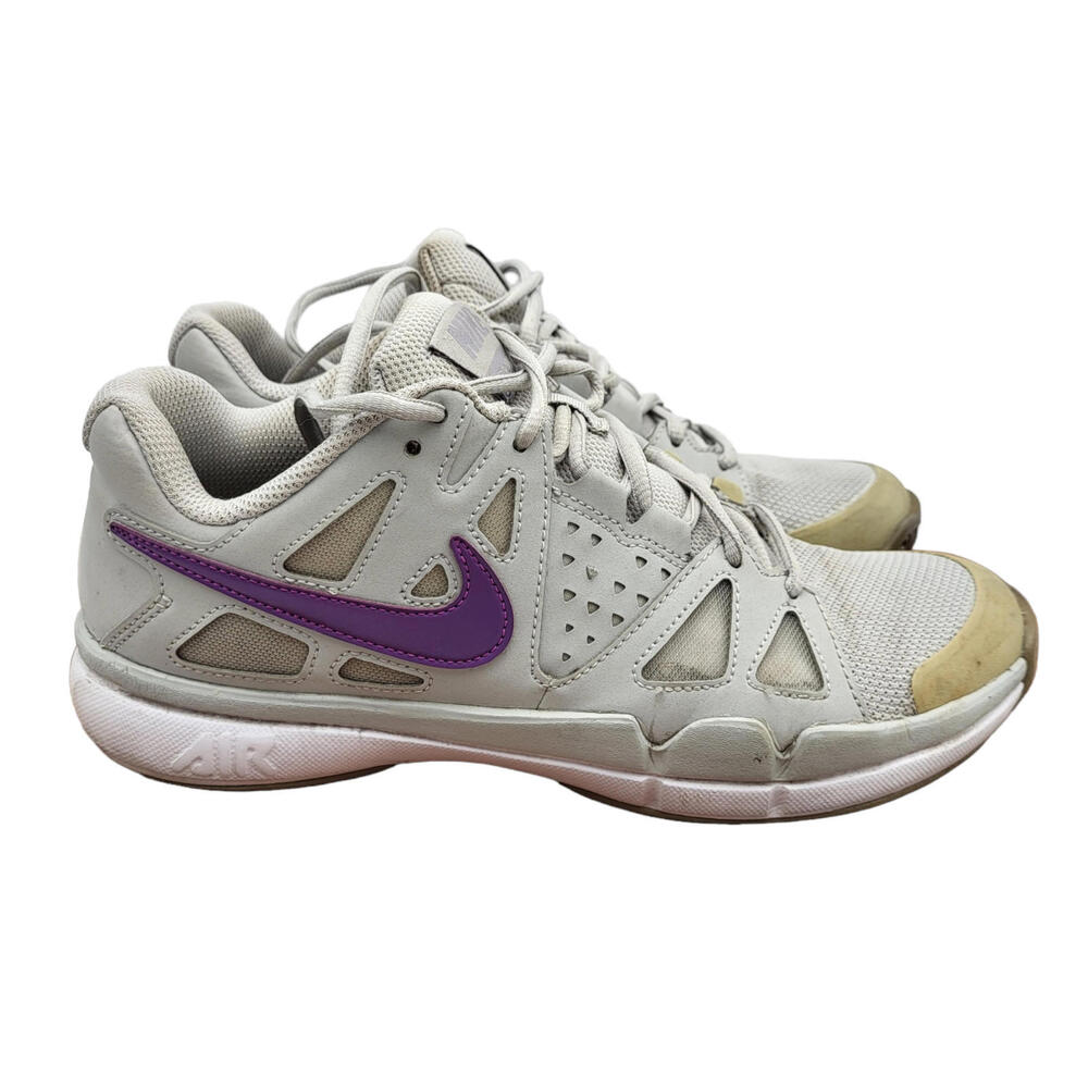 Nike Air Vapor Advantage Tennis Shoes Womens 9 Gray Purple Sneakers 599364-055